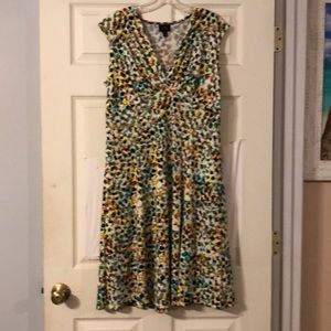 Multicolor vneck dress